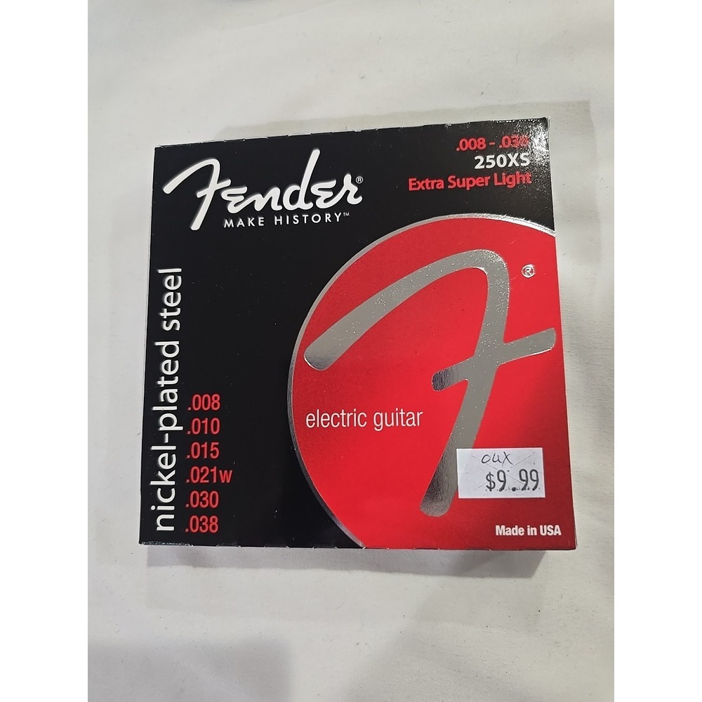 Fender Super Light 250XS Electric Guitar Strings, Nickel Plated Steel